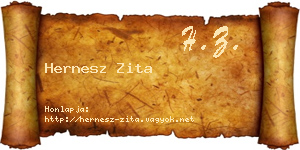 Hernesz Zita névjegykártya